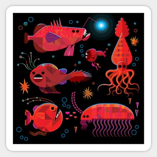 Deep Sea Critters Sticker